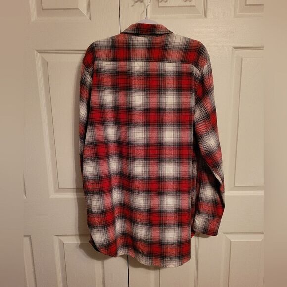 Old Navy men's long‎ sleeve button up plaid flannel - Picture 2 of 7